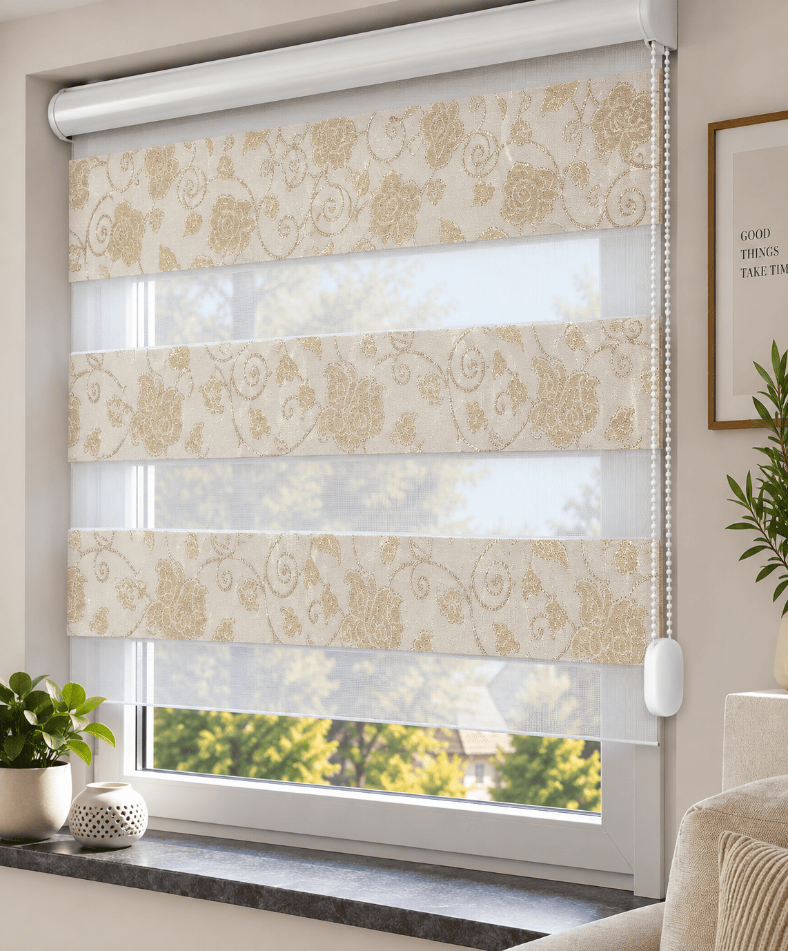 Doppelrollo Jacquard