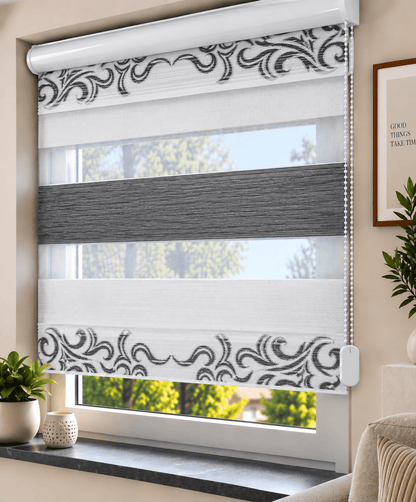 Doppelrollo Jacquard