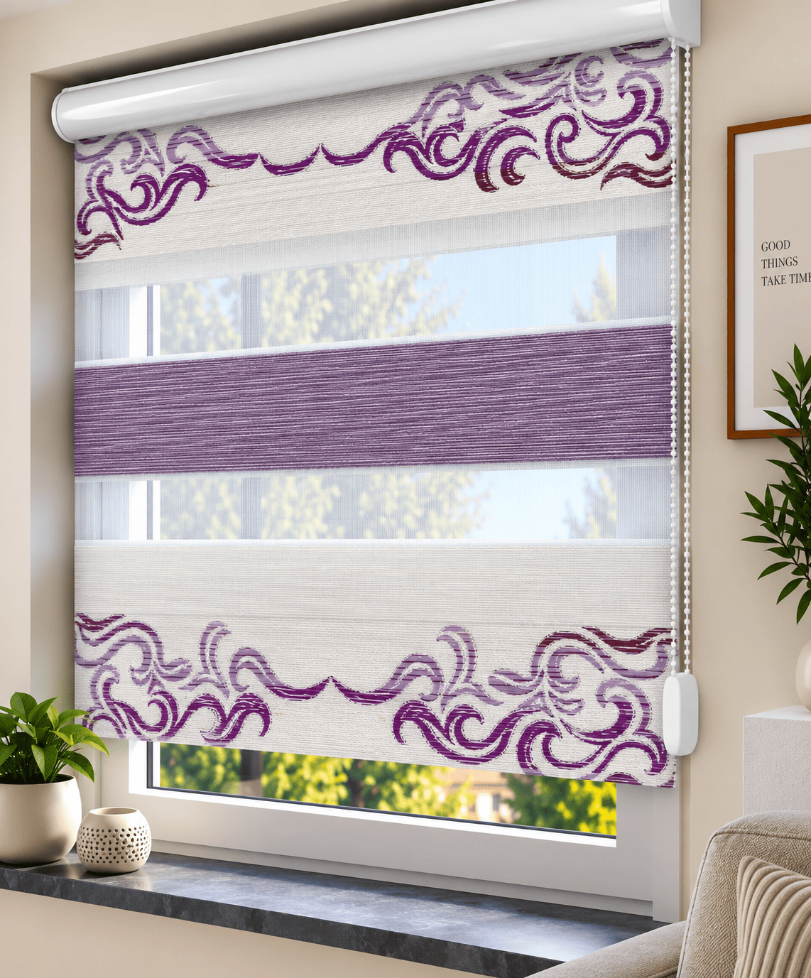 Doppelrollo Jacquard