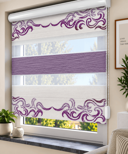 Doppelrollo Jacquard
