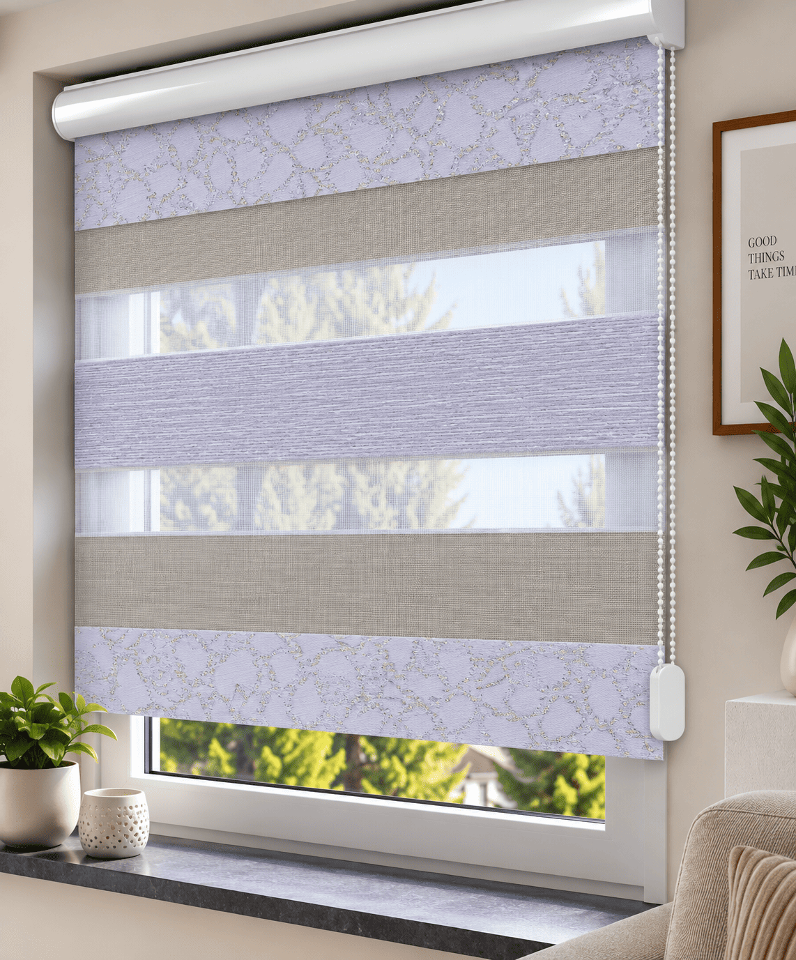 Doppelrollo Jacquard