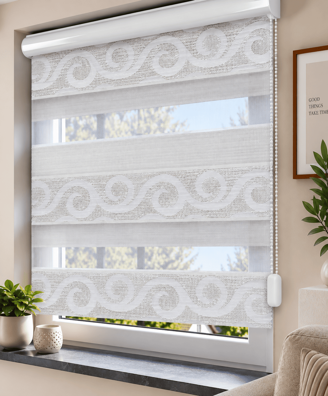 Doppelrollo Jacquard