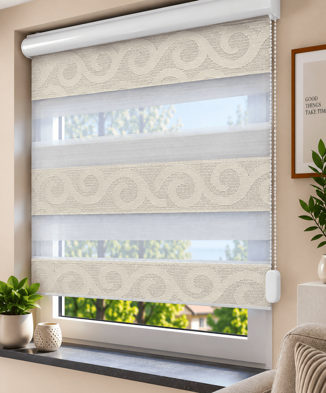 Doppelrollo Jacquard