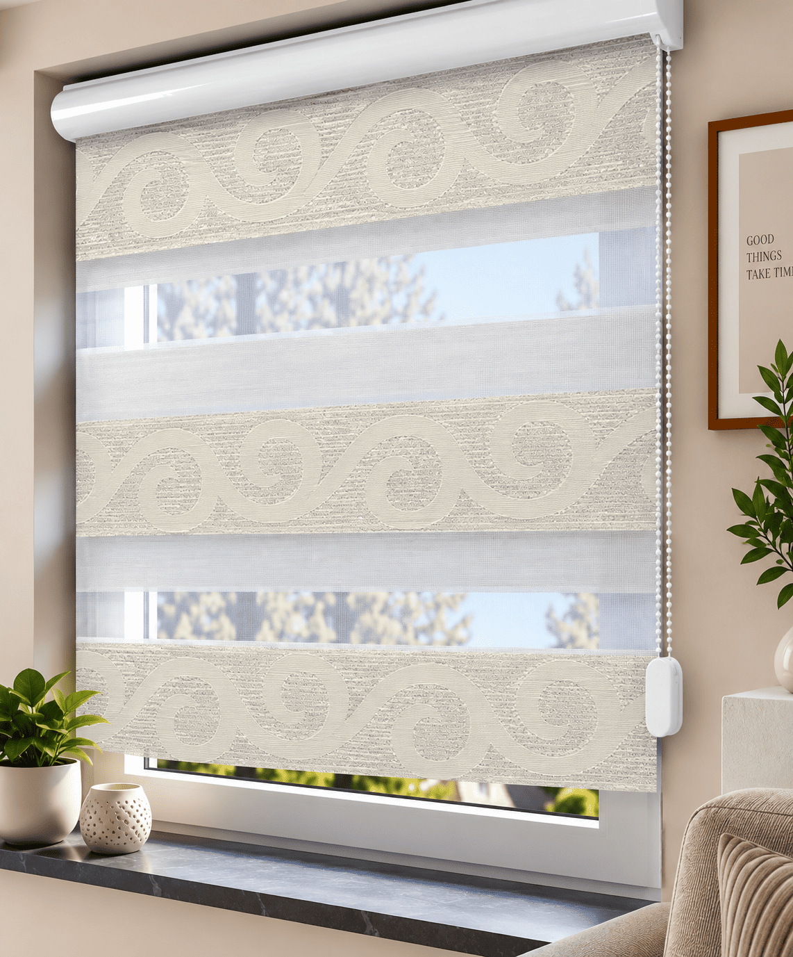 Doppelrollo Jacquard