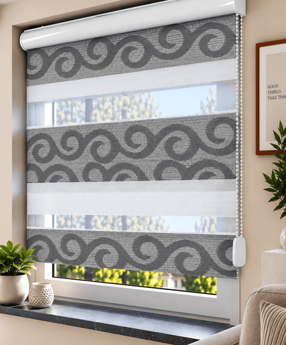 Doppelrollo Jacquard