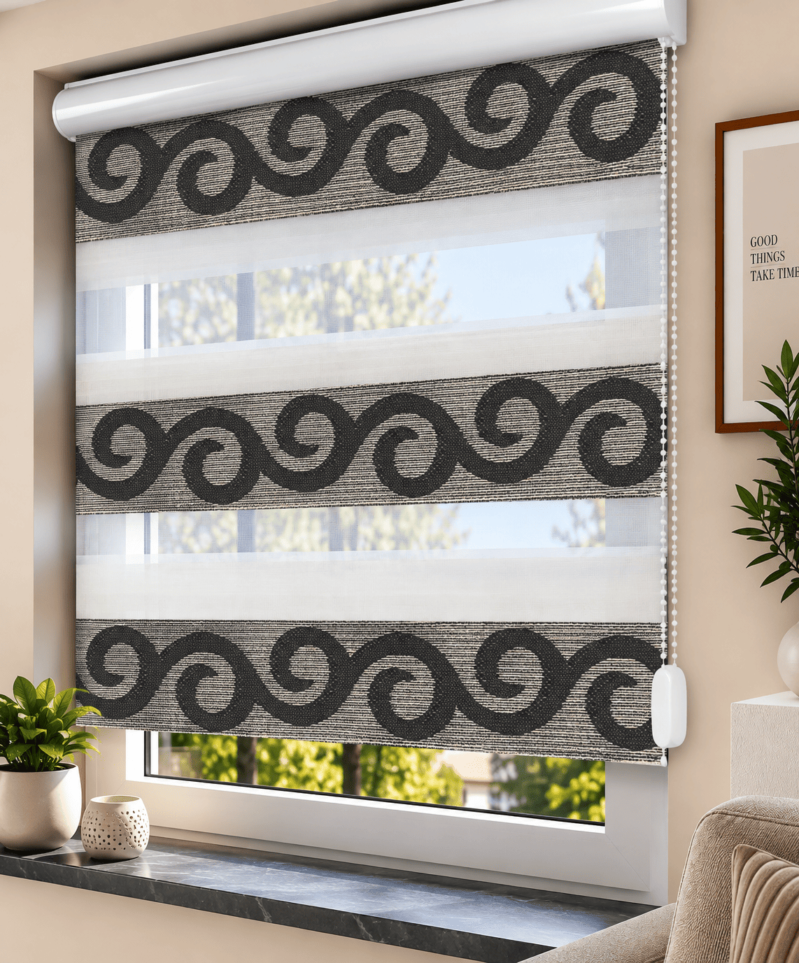 Doppelrollo Jacquard