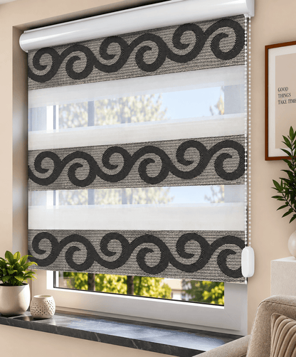 Doppelrollo Jacquard