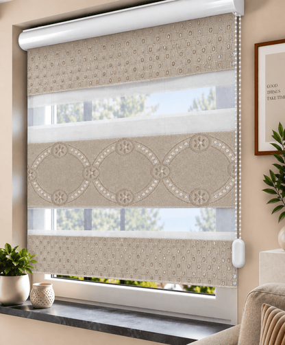 Doppelrollo Jacquard