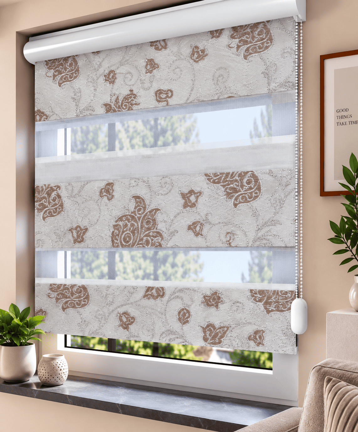 Doppelrollo Jacquard