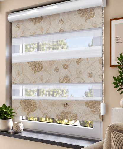Doppelrollo Jacquard