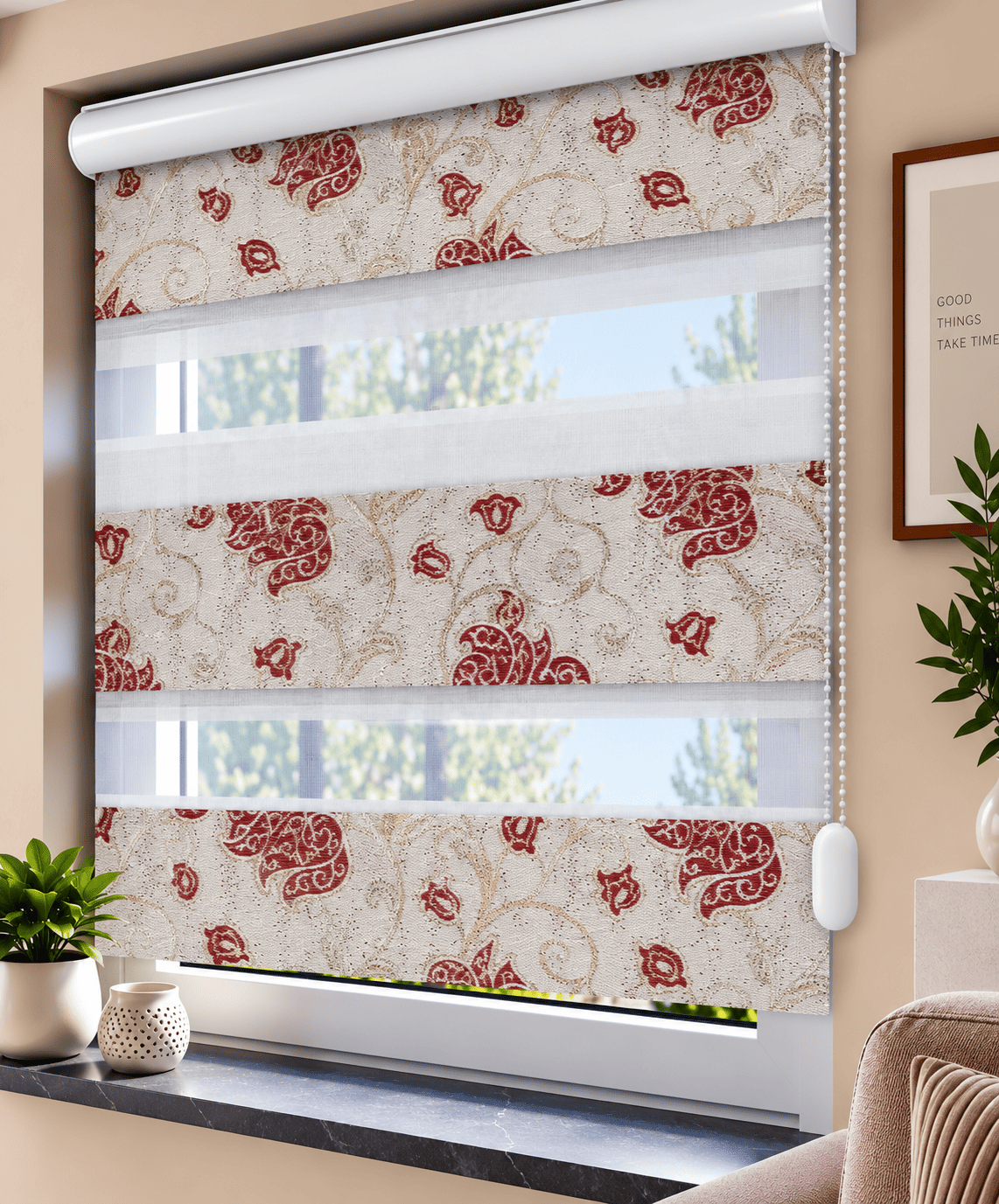 Doppelrollo Jacquard