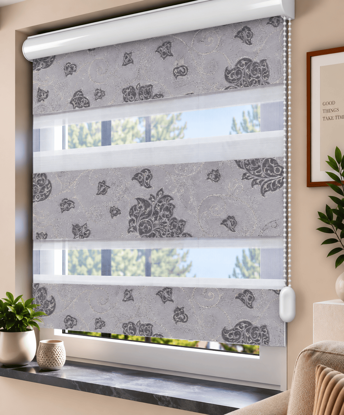 Doppelrollo Jacquard