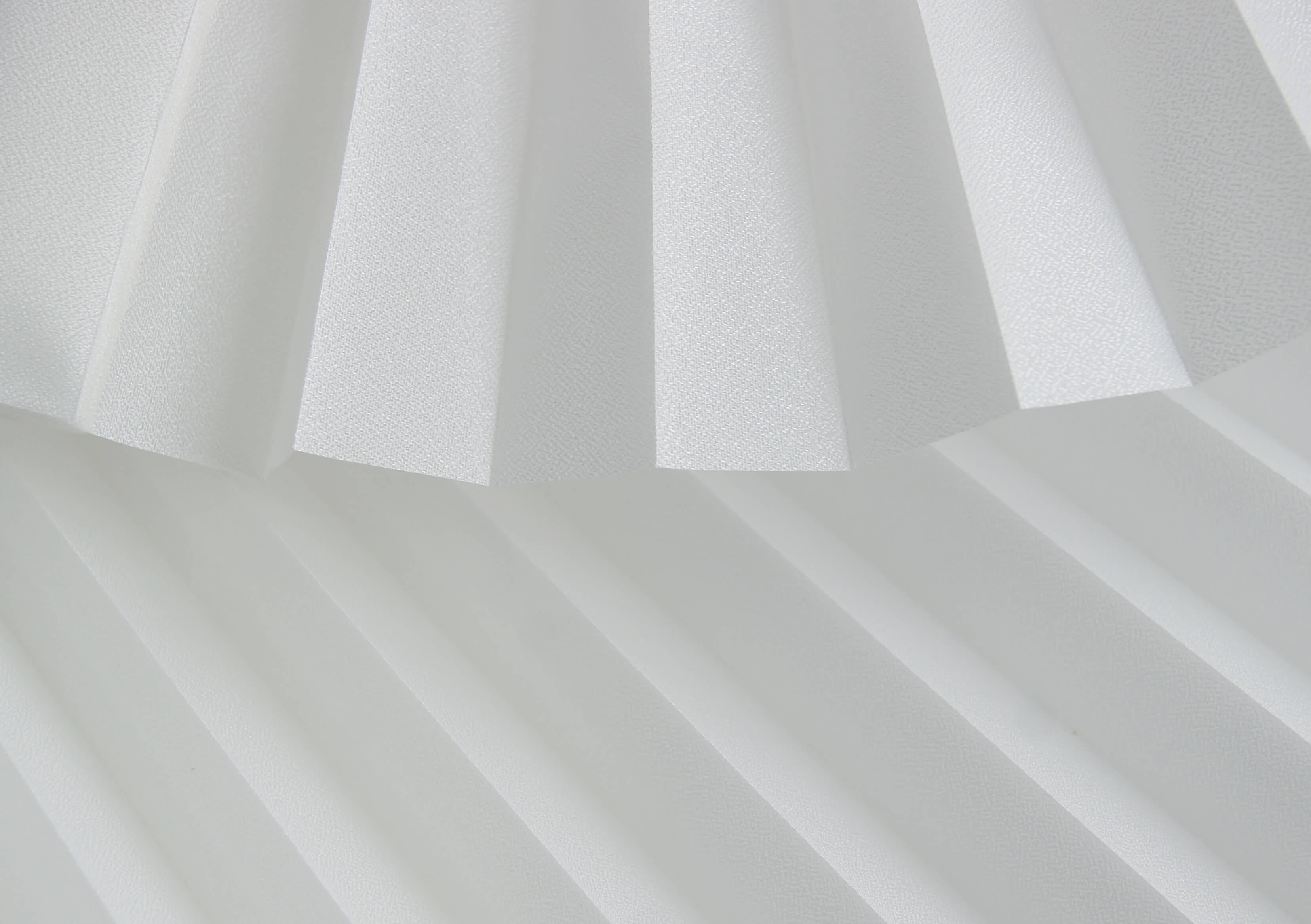 Plissee Opal Gloss Schneeweiß P101