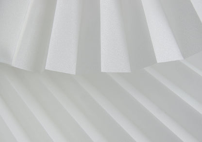 Plissee Opal Gloss Schneeweiß P101