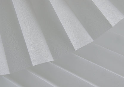 Plissee Opal Gloss Eisweiß P102
