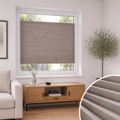 Plissee Opal Gloss Taupe P106